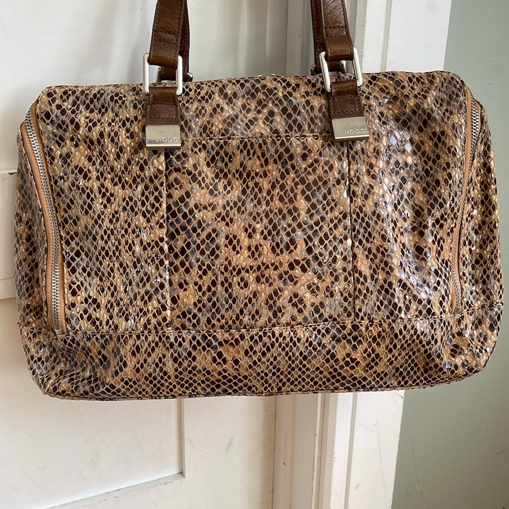 Hobo International Madelyn snake print handbag